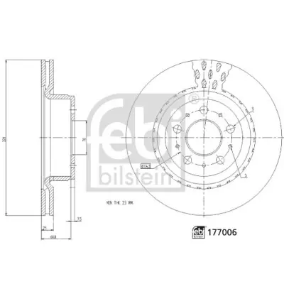 Disco de freno FEBI BILSTEIN 177006 FEBI BILSTEIN 177006 Ordena Ya